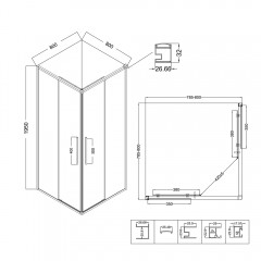 Душевое ограждение Niagara Nova NG-4622-34