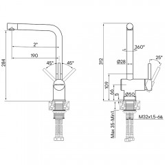 Смеситель для кухни Paulmark Spring Sp212067-BG