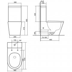 Унитаз Triton Corso CO-3906 безободковый