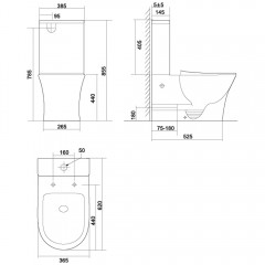 Унитаз Triton Corso CO-6606 безободковый