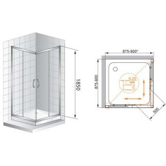 Душевой угол Cezares Art Gotico AH2 120/80 C D