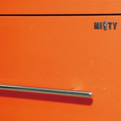 Тумба с раковиной Misty Елена 60 оранжевая