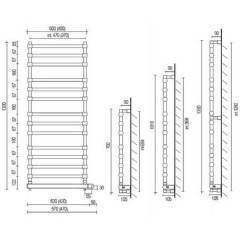 Полотенцесушитель электрический Margaroli Sole 564-14 (470) BOX