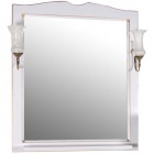 Зеркало ASB-Woodline Верона 75 белый массив ясеня