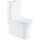 Унитаз BelBagno Ancona BB1224CPR-P+BB1224T+BB2011SC безободковый