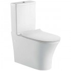 Унитаз BelBagno Deluca BB343CPR+BB343T+BB2011SC безободковый