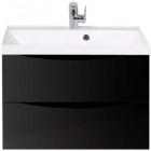 Тумба с раковиной BelBagno Marino 70 nero lucido