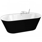 Ванна акриловая BelBagno BB14-NERO-BIA