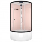 Душевая кабина Domani-Spa Simple 99 high с крышей розовые стенки/прозрачное стекло DS01ESm99HPcCl00