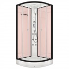 Душевая кабина Domani-Spa Delight 99 розовые стенки/прозрачное стекло с электрикой и гидромассажем DS01D99LPcCl10