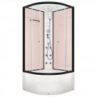Душевая кабина Domani-Spa Delight 88 high розовые стенки/прозрачное стекло с электрикой и гидромассажем DS01D88HPcCl10