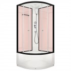 Душевая кабина Domani-Spa Delight 99 high розовые стенки/прозрачное стекло DS01D99HPcCl00
