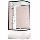 Душевая кабина Domani-Spa Delight 128 high L розовые стенки/прозрачное стекло DS01D128LHPcCl00