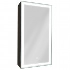 Зеркало-шкаф Континент Mirror Box black LED 350x650 R