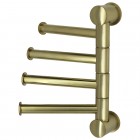 Полотенцедержатель четверной поворотный WasserKRAFT K-1054BRUSHED GOLD