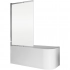 Шторка на ванну BelBagno Luce LUCE-VF-11-90/145-P-Cr