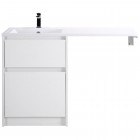 Тумба под раковину BelBagno Kraft-LVD 58 bianco opaco KRAFT-LVD-580/1200-2C-PIA-BO